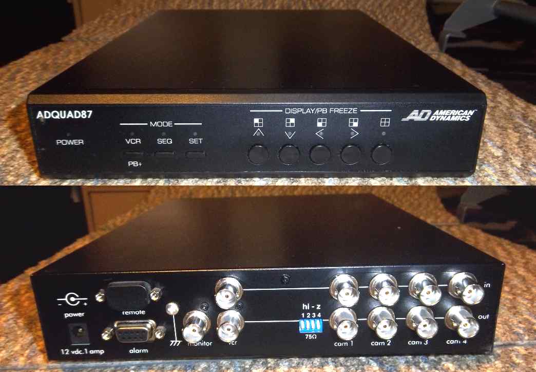 American Dynamics ADQUAD87 Quad Video Processor